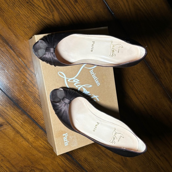 Christian Louboutin Peep Toe Stilettos - Picture 1 of 6